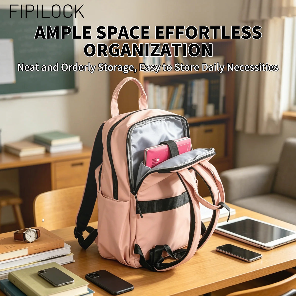 School Bag School Backpacks Travel Airplane Cabin Backpack for Men and Woman with Smart Fingerprint Unlock Laptop