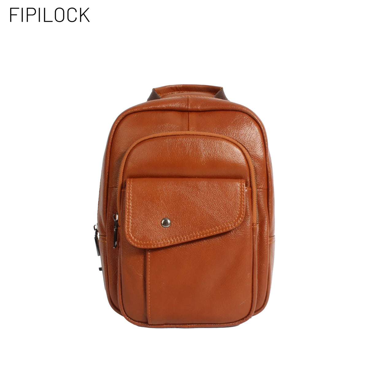Crossbody Bag Backpack Laptop 2In1 for Women and Men High Quality Genuine Leather with Smart Fingerprint Unlock Fishing