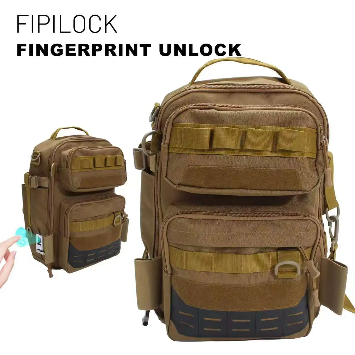 Travel Backpack School Bag with Fingerprint Unlock Suitable for Anti-Theft and Anti-Burglarycabin Bags Laptop Business