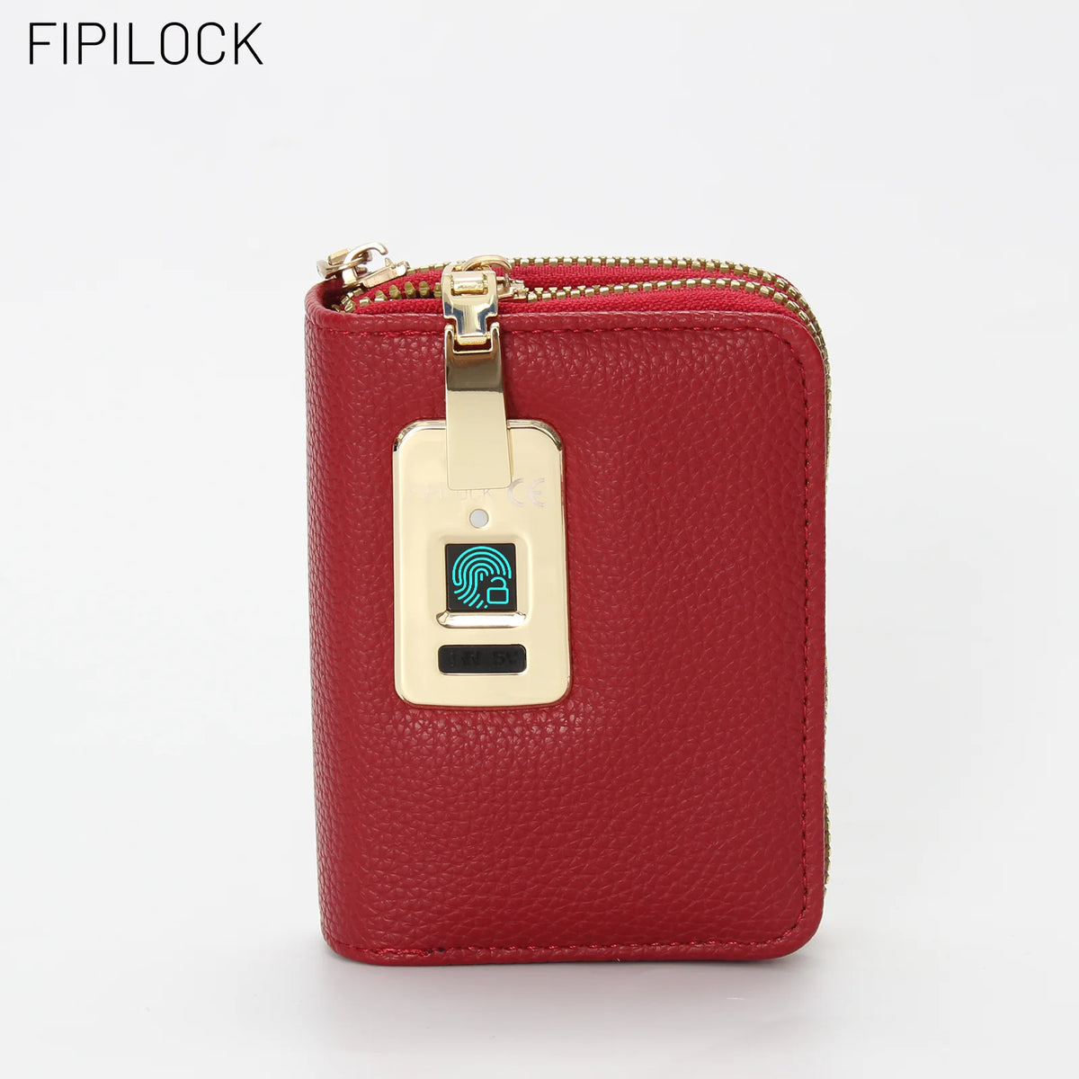 Wallet Card for Women and Men with Smart Fingerprint Unlock Anti-Theft and Anti-Burglary Coin Purse Tote Bag Closure Wi