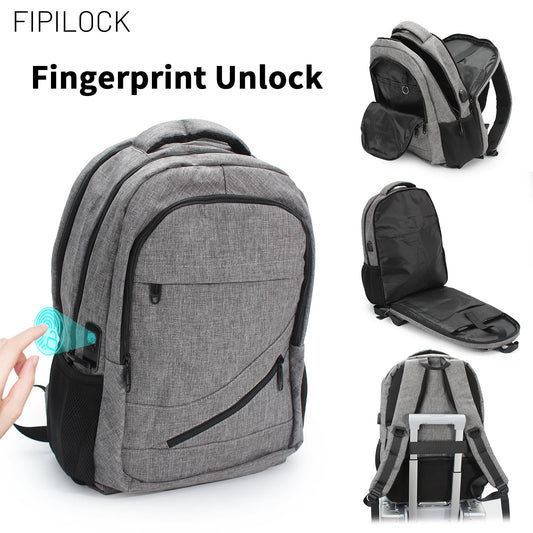 Travel Backpack School Bag Cabin Bags Computer Bag Business Backpack with Fingerprint Unlock Laptop for Men and Women