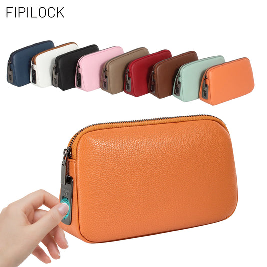 FIPILOCK Handbags Woman Clutch Crossbody Bag for Woman Men with Smart Fingerprint Unlock Luxury High End Party Clutch Handbag