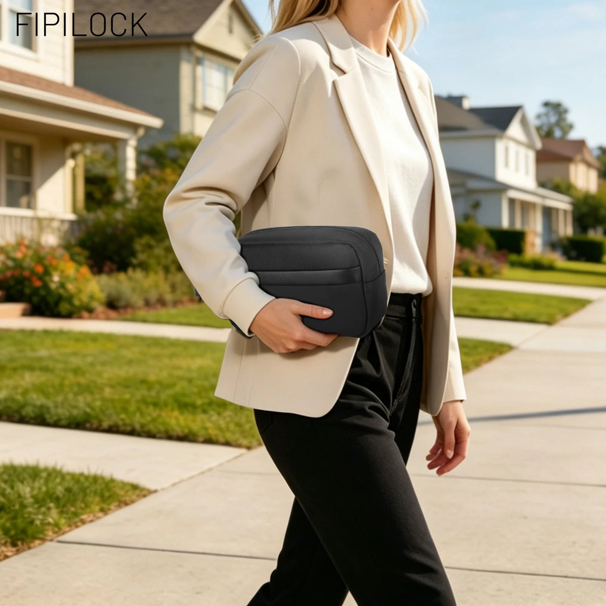Smart Fingerprint Unlock Anti-Theft Clutch Bag for Women and Men - Versatile Handbag and Wristlet for Credit Cards and Mobile Phones