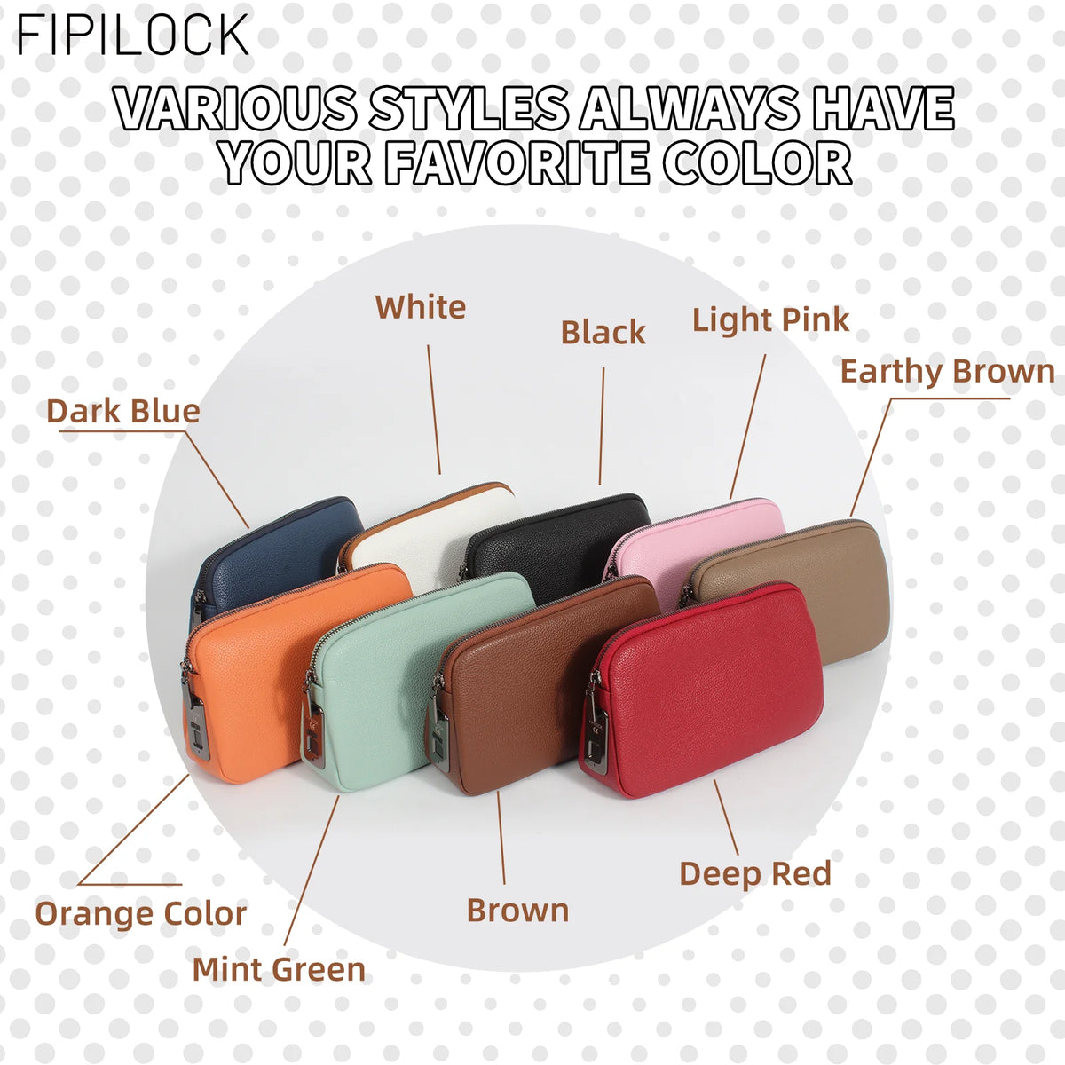 FIPILOCK Handbags Woman Clutch Crossbody Bag for Woman Men with Smart Fingerprint Unlock Luxury High End Party Clutch Handbag