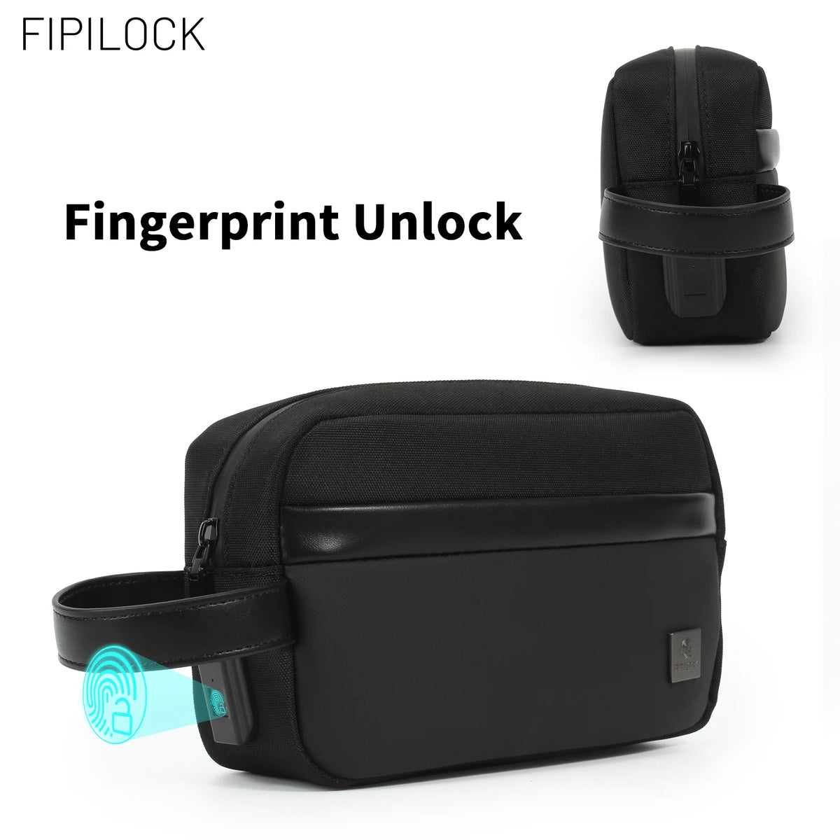 Smart Fingerprint Unlock Anti-Theft Clutch Bag for Women and Men - Versatile Handbag and Wristlet for Credit Cards and Mobile Phones