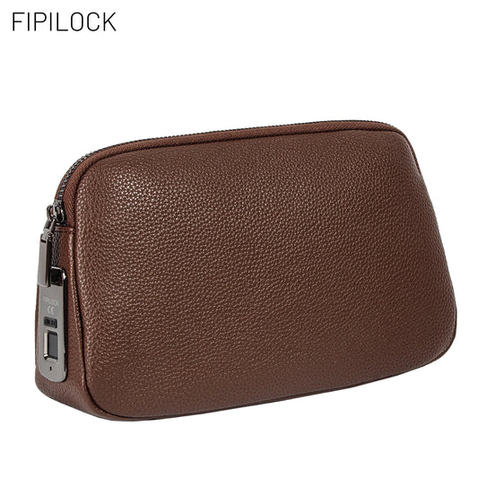 FIPILOCK Handbags Woman Clutch Crossbody Bag for Woman Men with Smart Fingerprint Unlock Luxury High End Party Clutch Handbag