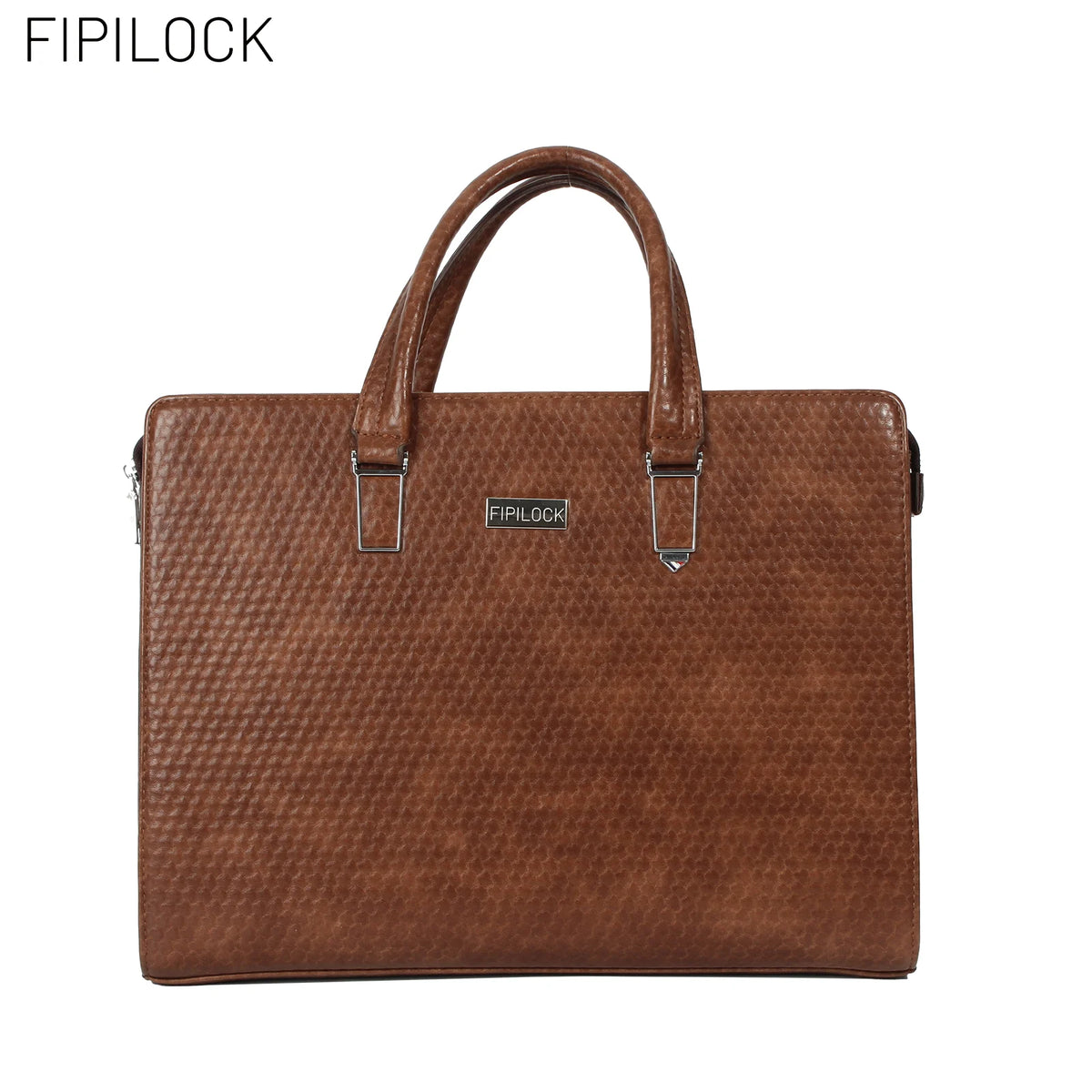 FIPILOCK Laptop Bag Leather Briefcases Hard for Men Luxury Handbags with Smart Fingerprint Unlocoffice Bussiness Computer Bag