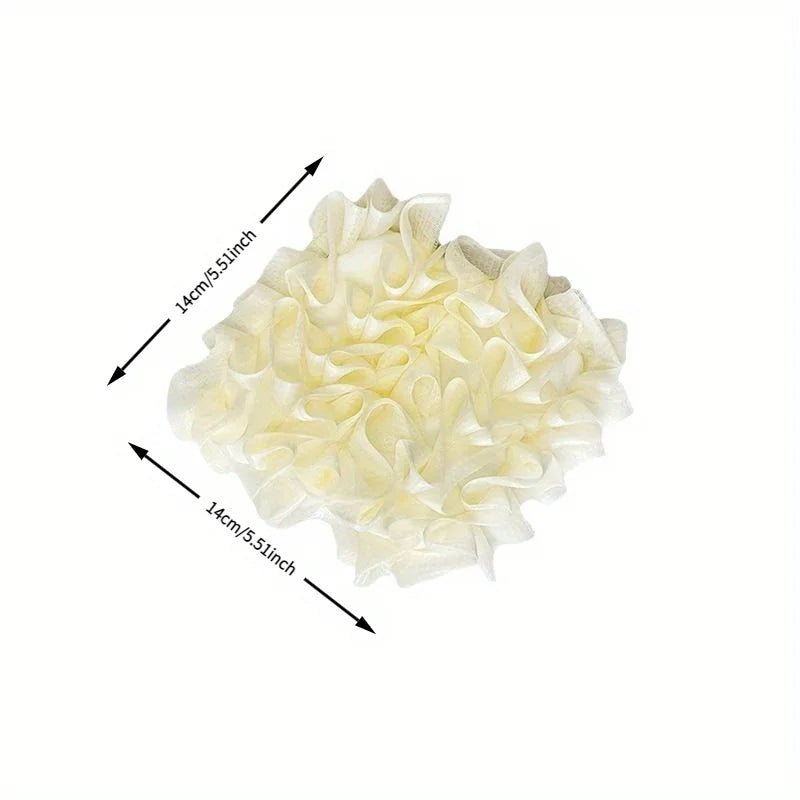 Soft Loofah Sponge Bath Ball 2-In-1 Exfoliating Shower Ball with Soap Dispenser for Men and Women